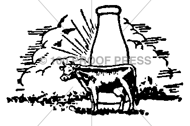 576 Milk Bottle and Cow