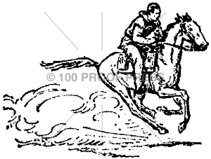 247 Galloping Horse and Rider
