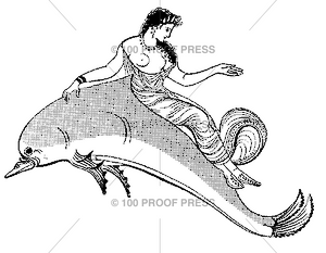 3385 Grecian Woman on Dolphin