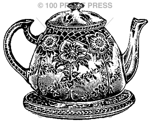 3691 Ornate Teapot