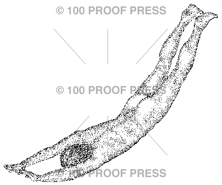 4952 Nude Male Diving, Small – 100 Proof Press