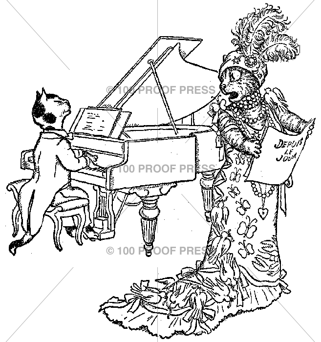 5318 Opera Kitty with Piano