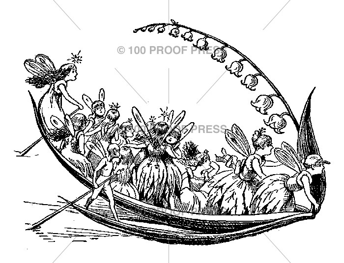 5518 Leaf Boat with Fairies