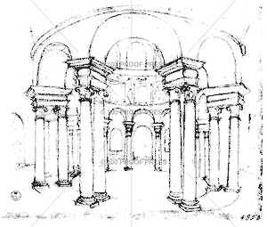 5818 Uffizi Arch Sketch