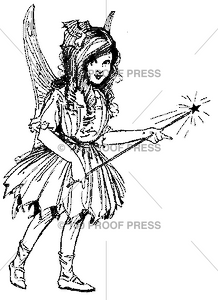 6204 girl fairy w- wand
