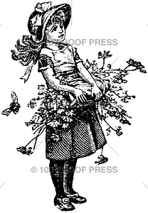 653 Girl with Flower Basket
