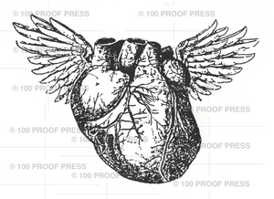 6625 Winged Anatomical Heart