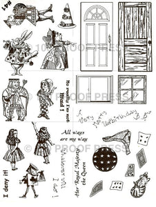SWplate41 Alice, King and Queen of Hearts, Doors, Windows, Plate 41