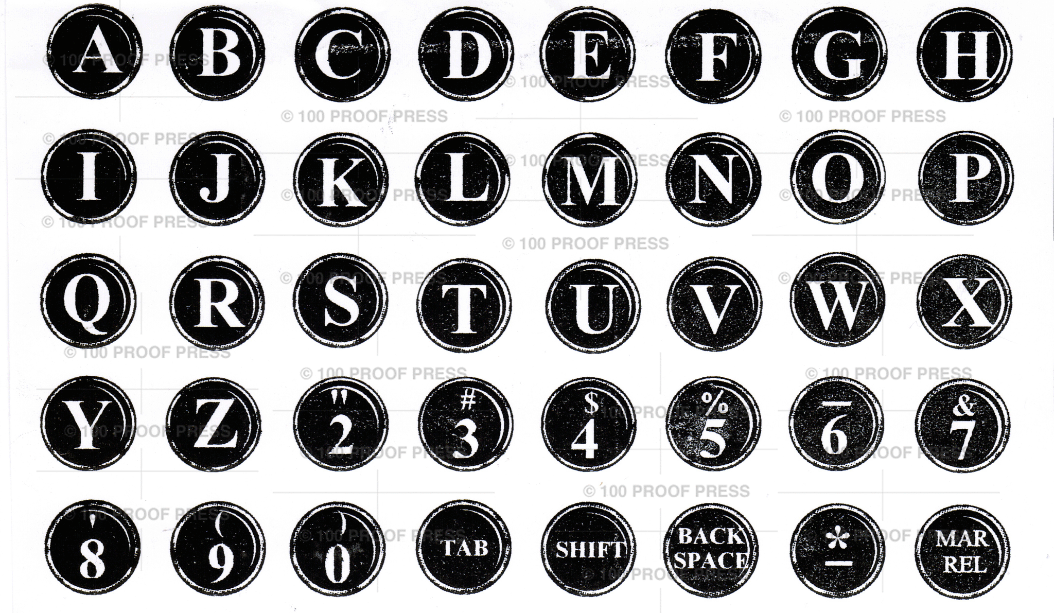 Type Keys Alphabet