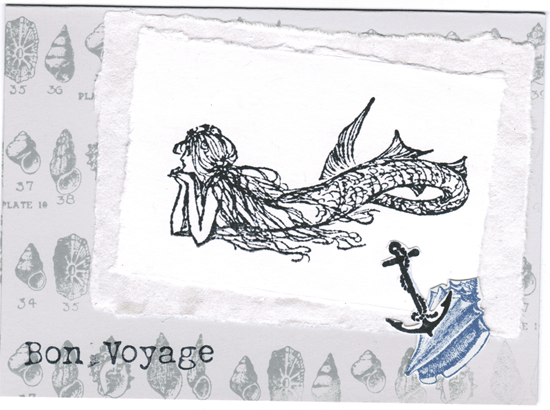 Mermaid Set on Cling Foam Daydreaming Mermaid Stamp Set