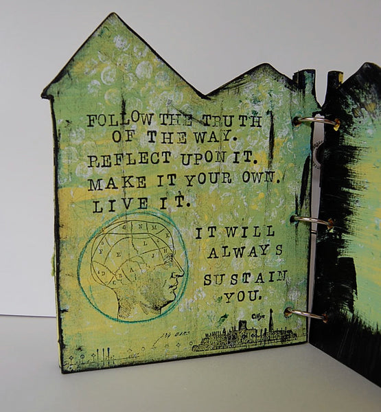 Mixed Media House Book House Book