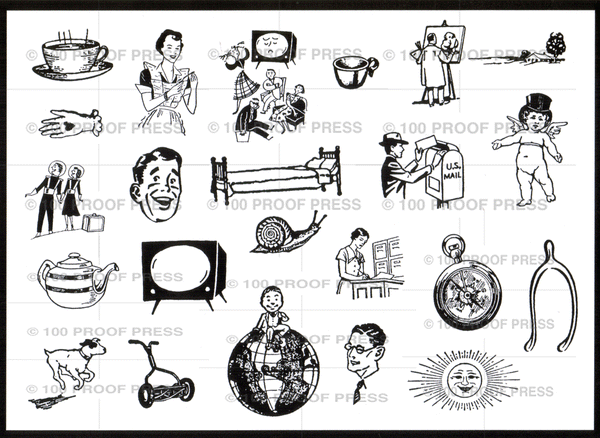 Small But Fun - One Small Sheet of Unmounted Rubber