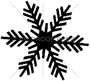1035 Solid Snowflake, Small
