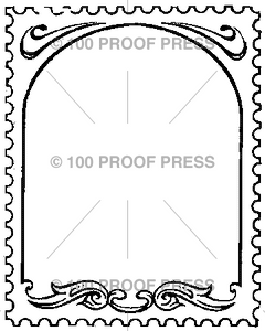 1369 Fancy Blank Postage Stamp
