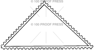 1371 Blank Triangle Postage