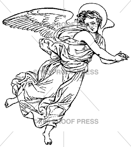 1524 Flying Angel Glancing Down