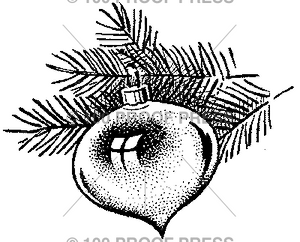 1731 Tree Ornament with Sprig