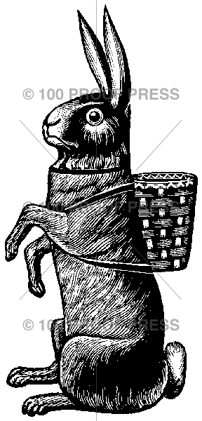 1908 Rabbit w-Basket Backpack