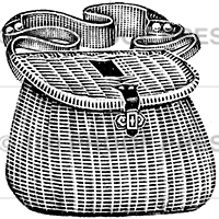 1961 Fishing Creel Basket