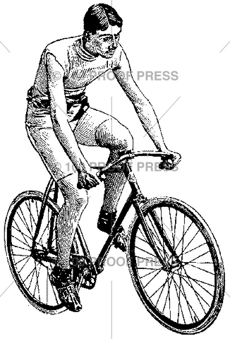 2135 Cyclist On His Bike