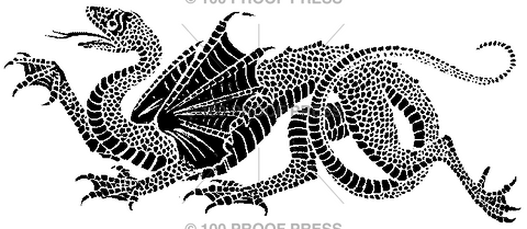 2215 Snake Headed Mosaic Dragon