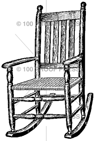 2598 Wooden Rocker