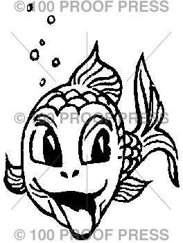 2915 Cartoon Fish w-Tongue