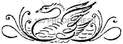 299 Scrolled Small Swan