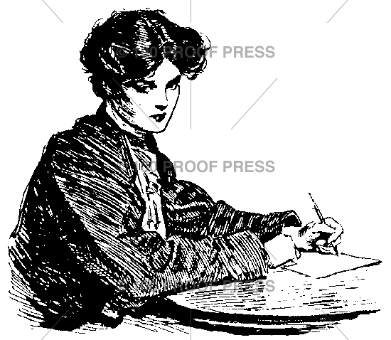 3380 Woman Writing