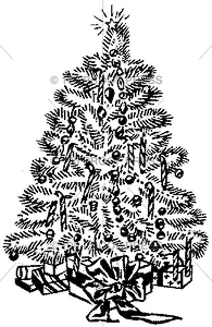 3417 Decorated Christmas Tree