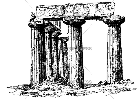 3654 Classical Temple Ruins