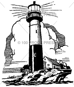3677 Lighthouse Scene