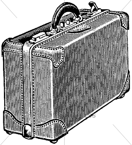 3722 Upright Suitcase