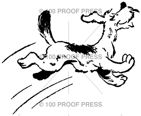 380 Leaping Cartoon Dog