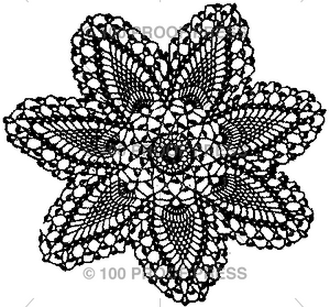 4066 Doily, Pineapples With Picots, Small