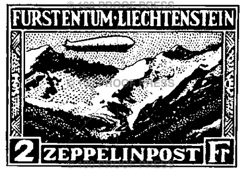 4090 Zeppelin Post Stamp