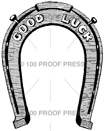 4134 " Good Luck " Horseshoe