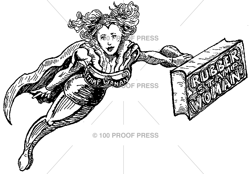 4521 Rubber Stamp Woman