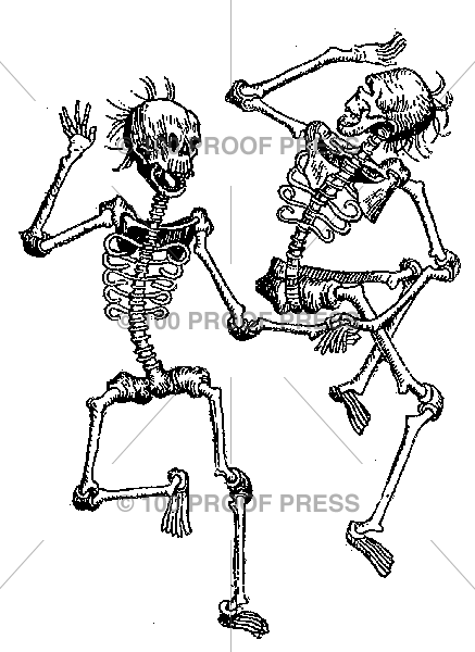 4549 Dancing Skeleton Couple