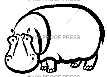 4614 Stylized Hippo