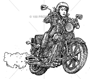 4625 Motorcycle Woman