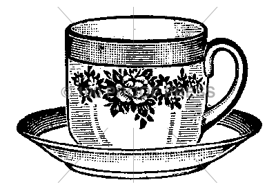 230+ Drawing Of The Fancy Tea Cups And Saucers Stock Illustrations