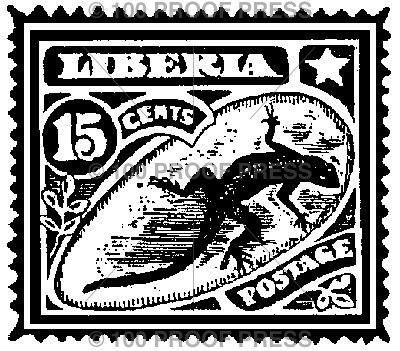 4783 Liberia Lizard Post