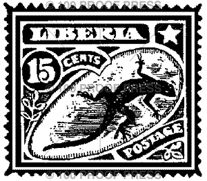 4783 Liberia Lizard Post
