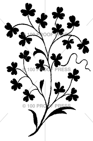 4839 Three Leaf Clover Sprig