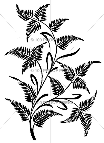 4841 Stylized Fern Sprig