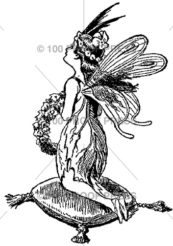 5026 Fairy With Wreath