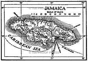 5202 Jamaican Map