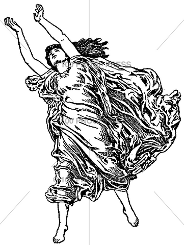 5295 Flying Robed Woman
