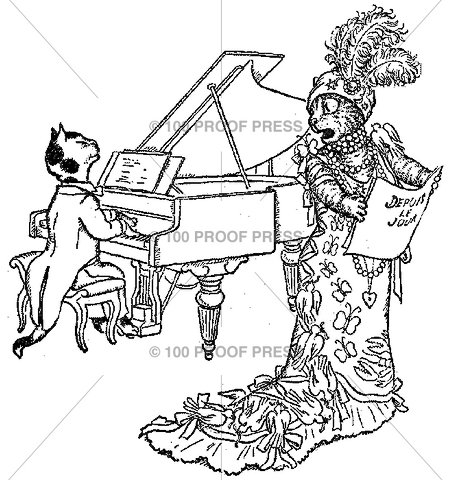 5318 Opera Kitty with Piano